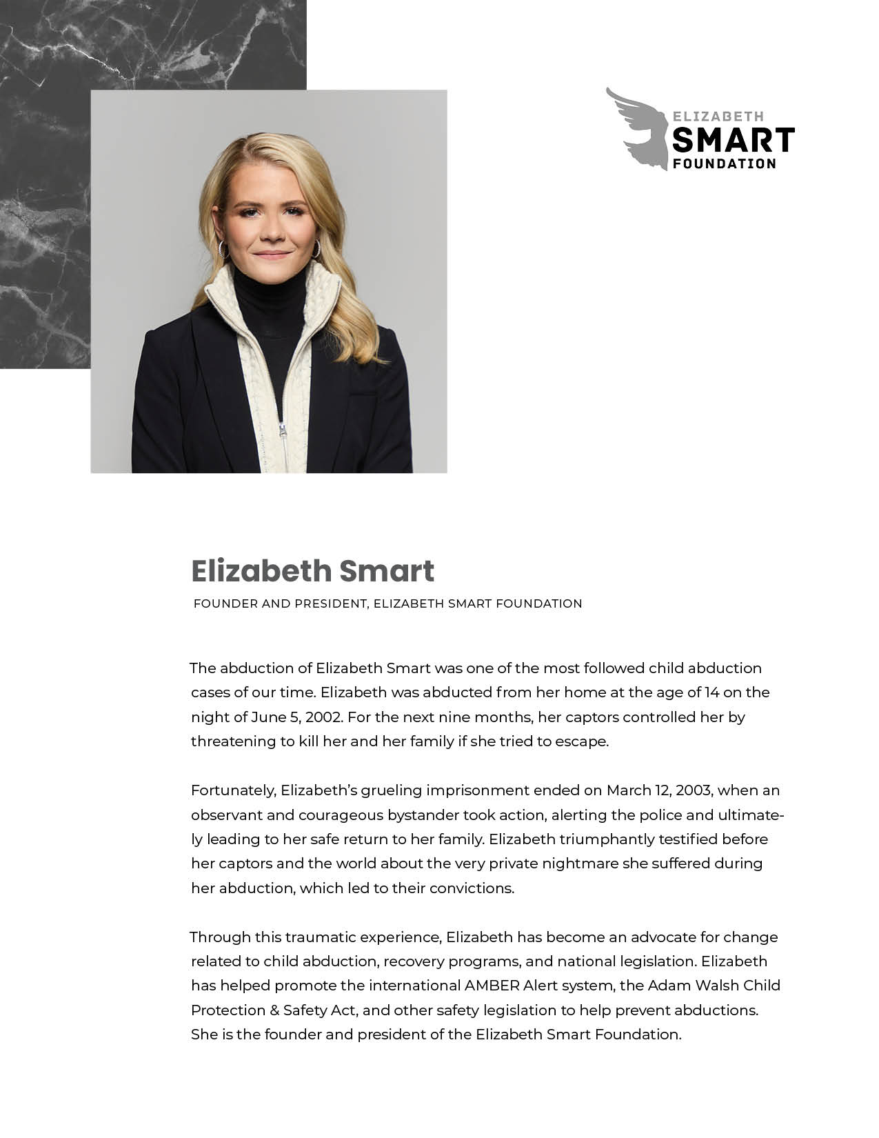 Login/Portal — Elizabeth Smart Foundation